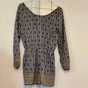 Charlotte Russe Pattern Romper Size Small